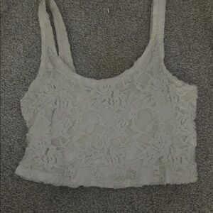 Abercrombie & Fitch Lace Camisole - Cream